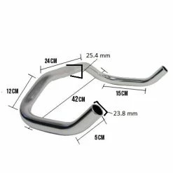 Messingschlager Cintre Corne De Vache Courbé -Frein de vélo Soldes cintre corne de vache courbe full 4