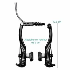 Etrier De Frein V-brake Noir BR-T4000 Shimano -Frein de vélo Soldes etrier frein v brake br t4000 shimano 4