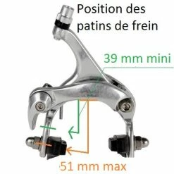 Brandless Etriers De Frein De Vélo De Course Caliper Avant Et Arrière -Frein de vélo Soldes etriers de frein de velo de course caliper avant et arriere full 3