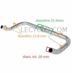 Messingschlager Guidon Vélo Corne De Vache -Frein de vélo Soldes guidon velo corne de vache full 4