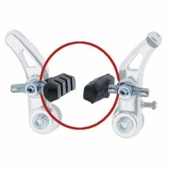 Brakco Patins Cantilever 60 Mm Pour Frein Vélo - La Paire -Frein de vélo Soldes patins cantilever 60 mm pour frein velo la paire full 4