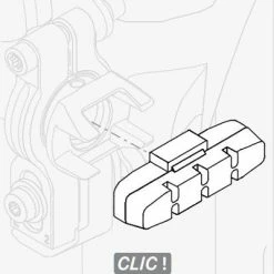 Promax Patins Pour Freins Hydrauliques Magura HS11/HS33 Revêtement Noir -Frein de vélo Soldes patins pour freins hydrauliques magura hs11 hs33 revetement noir full 4