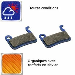 Brakco Plaquettes Organiques Kevlar Pour Frein à Disque De Vélo XTR -Frein de vélo Soldes plaquettes organiques kevlar pour frein a disque de velo xtr full 3