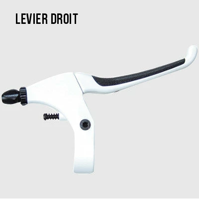 Point Poignée De Frein De Vélo Confort Blanche 4 Point Poignée De Frein De Vélo Confort Blanche – Image 2