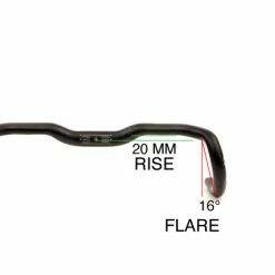 Ergotec-Humpert Cintre Gravel Ergotec Randonneur ER-20 31,8 Mm Noir -Frein de vélo Soldes randonneur gravel 1