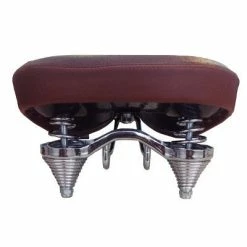 VELO Selle De Vélo Rétro Cruiser Grand Confort Marron -Frein de vélo Soldes selle de velo retro cruiser grand confort marron full 4