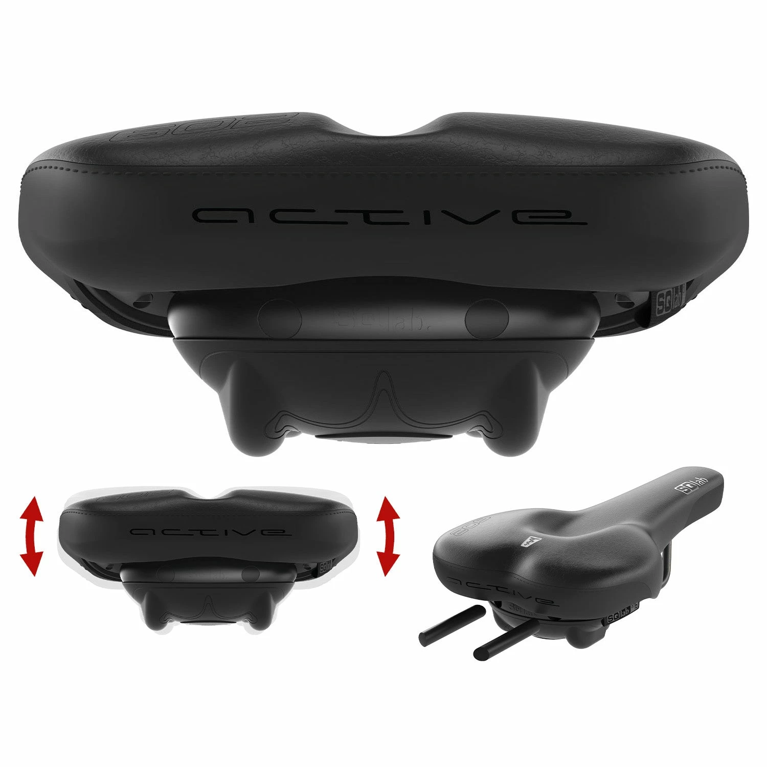 Selle Vélo Randonnée Confortable 602 Ergolux Active 2.0 SQlab 7 Selle Vélo Randonnée Confortable 602 Ergolux Active 2.0 SQlab – Image 5