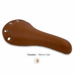 Endzone Selle De Vélo Vintage Imitation Cuir Marron -Frein de vélo Soldes selle velo marron vintage clair