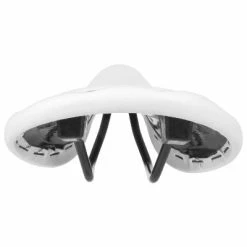 Endzone Selle Vélo Vintage Blanche Imitation Cuir Avec Rivets -Frein de vélo Soldes selle velo vintage blanche imitation cuir avec rivets full 4