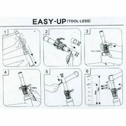 Tube Aheadset à Réglage Rapide En Hauteur Easy Up Satori -Frein de vélo Soldes tube aheadset a reglage rapide en hauteur easy up satori full 4