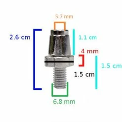Brandless Vis De Réglage Levier De Frein M7 Pour Vélo -Frein de vélo Soldes vis de reglage levier de frein m7 pour velo full 3